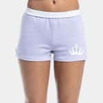 Viqueens krone soffe shorts - Lys Lilla