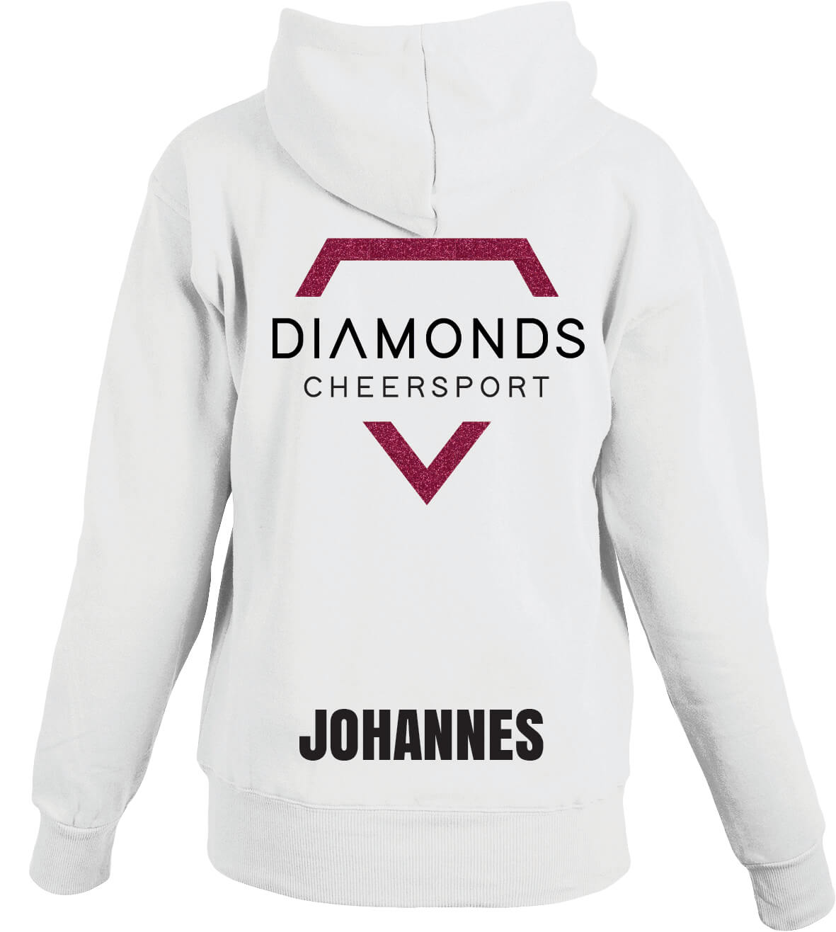 diamonds-zip-back-100 Diamonds Cheersport Zip Hoodie | Hvit - Bilde 1