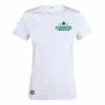 Charmers teknisk t-skjorte hvit med valgfri lagnavn/tekst