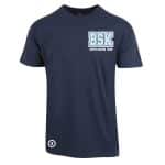 BSK Cheerleading Team t-skjorte Liten logo foran | Navy