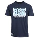 BSK Cheerleading Team t-skjorte Stor logo foran | Navy